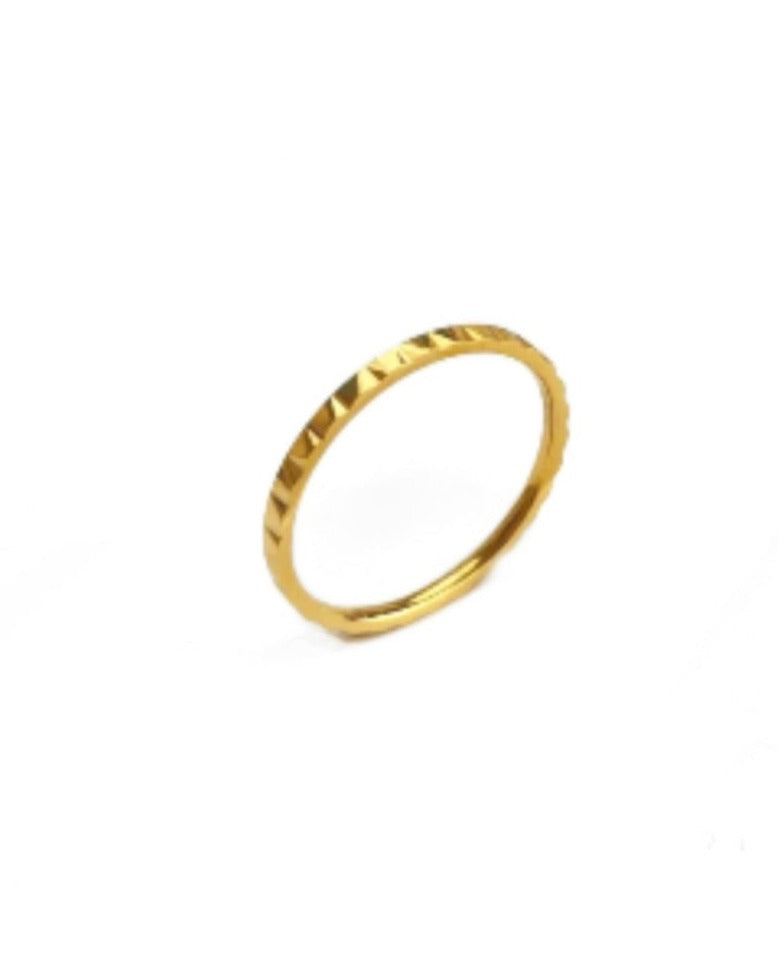 Textured Band Ring