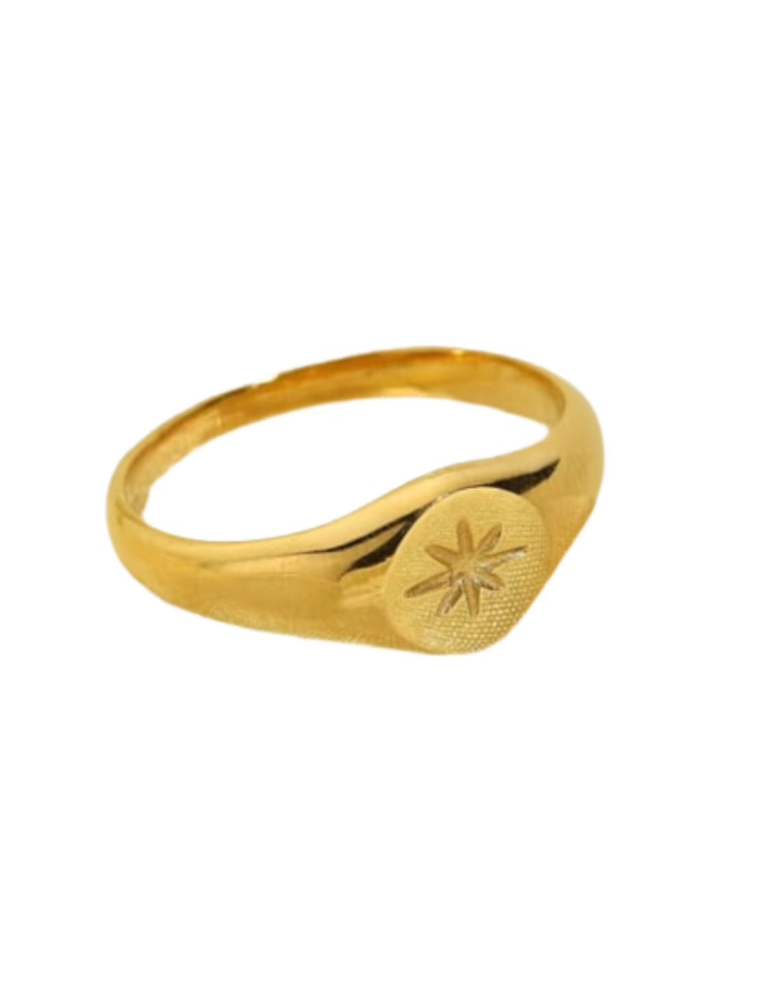 Signet Compass Star Ring