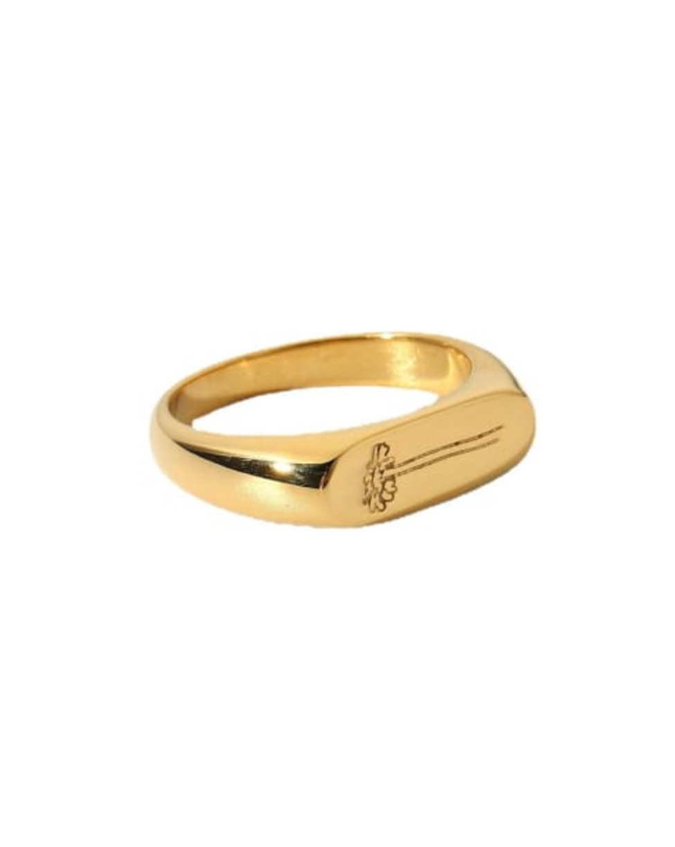 Julia Pressed Daisy Flower Ring