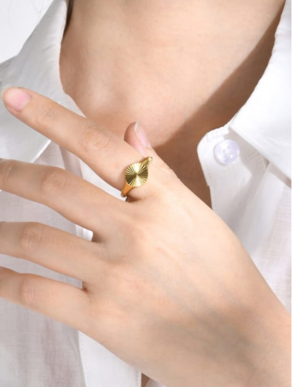 Sundial Signet Ring