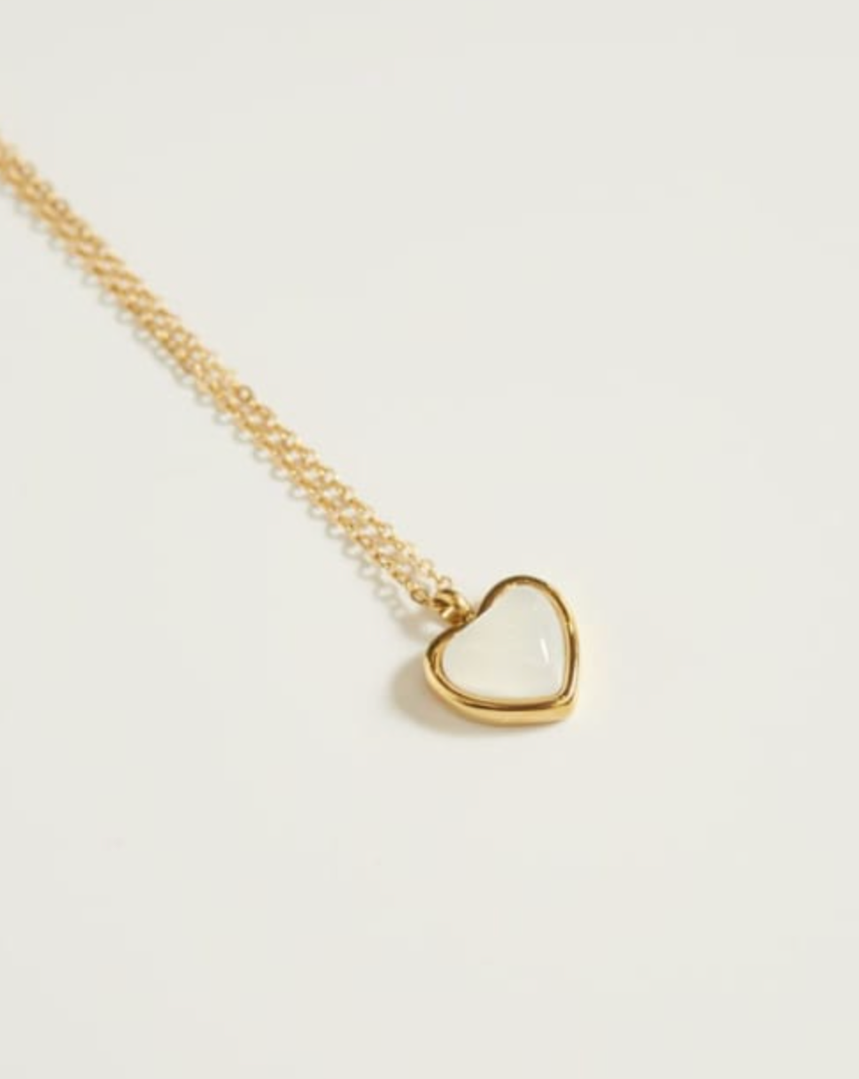 Carnelian Heart Necklace