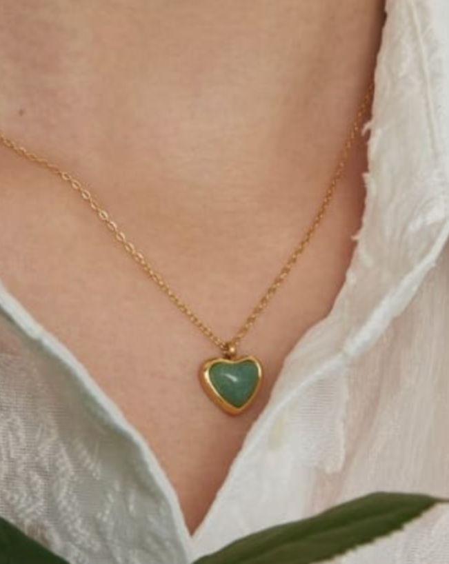 Carnelian Heart Necklace
