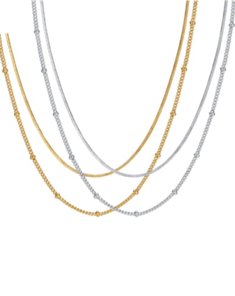 Double Layer Bubble Chain Necklace