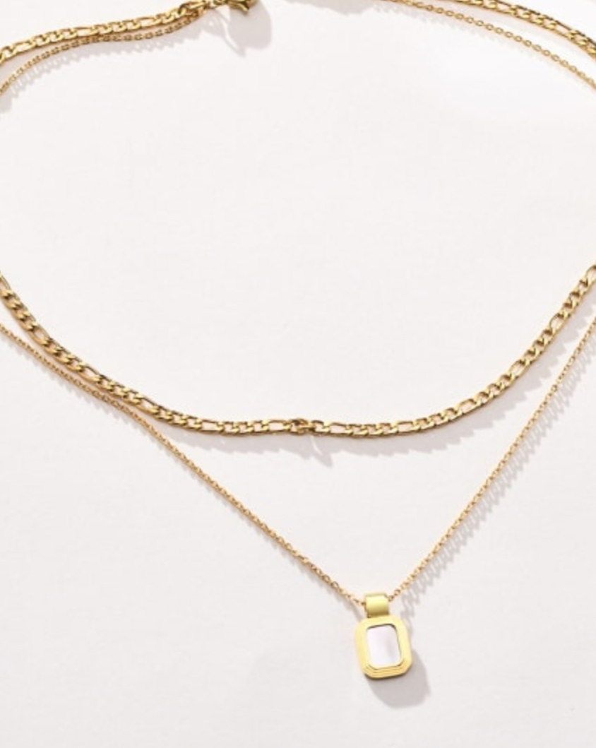 Double Layer Pendant Necklace