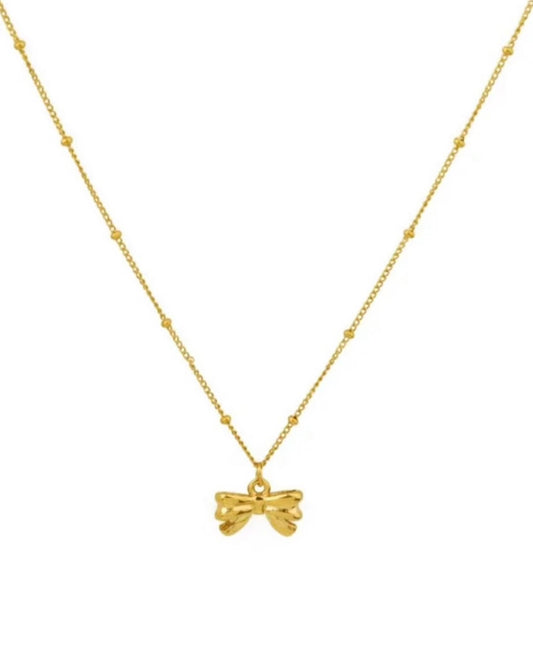 It Girl Bow Necklace