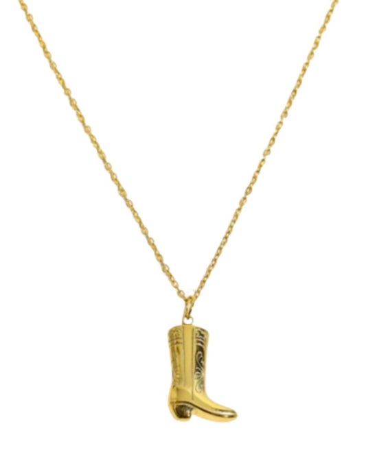 Cowgirl Chic Boot Necklace