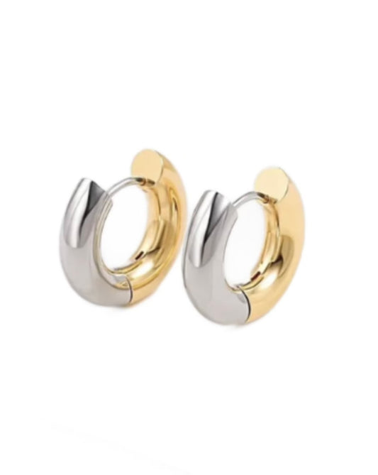 Francesca Two-Tone Hoops