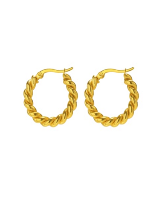 Twist Hoop Earrings