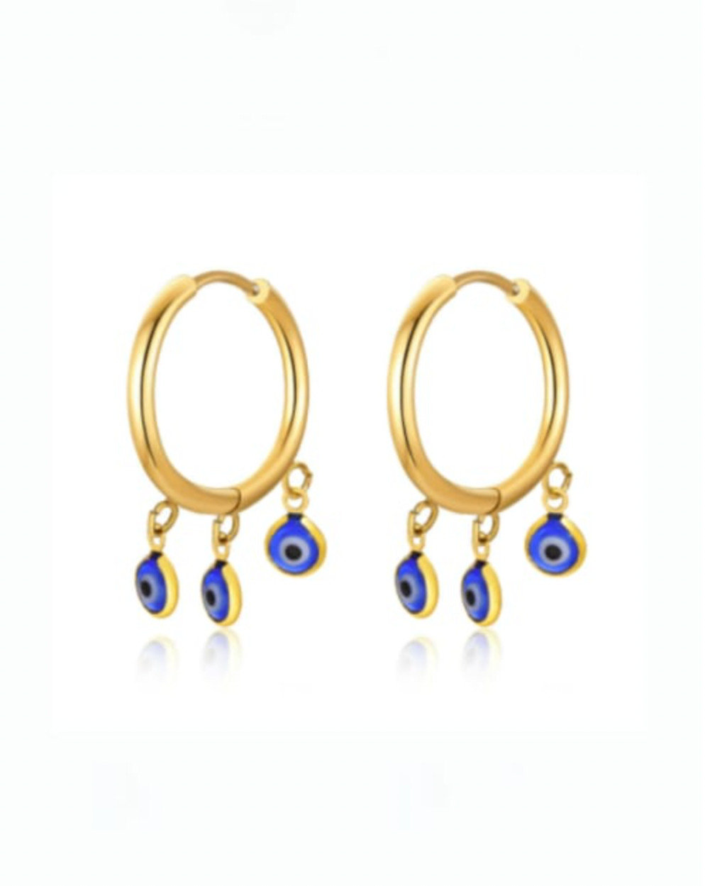 Evil Eye Hoop Earrings