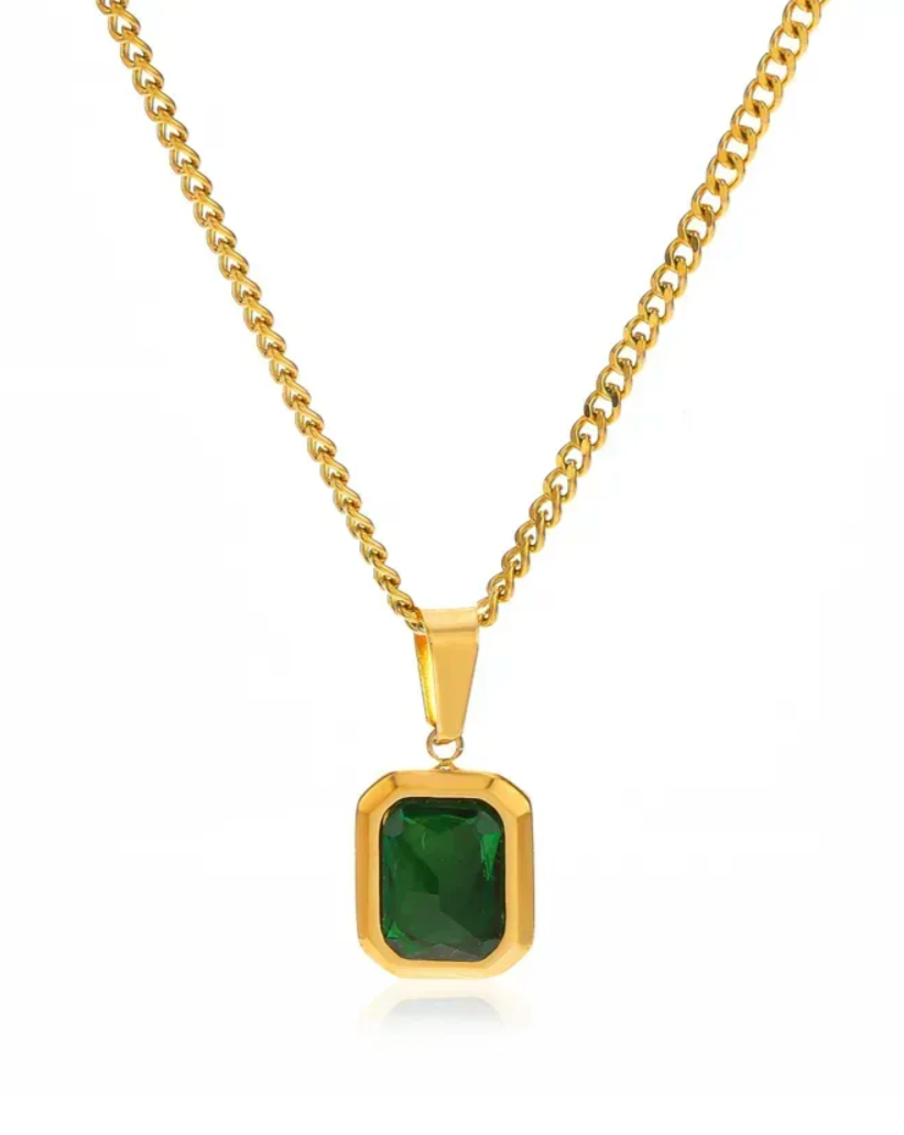 Emerald Enchantment Birthstone Necklace