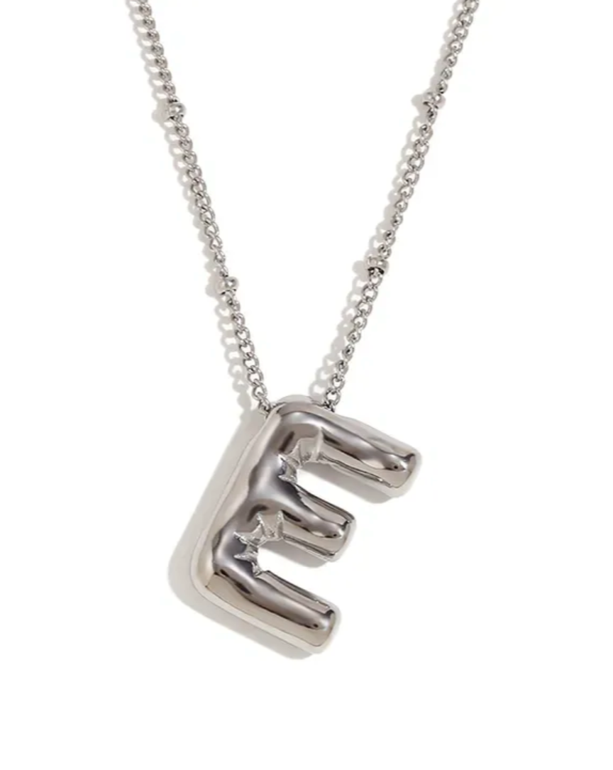 Bubble Initial Necklace